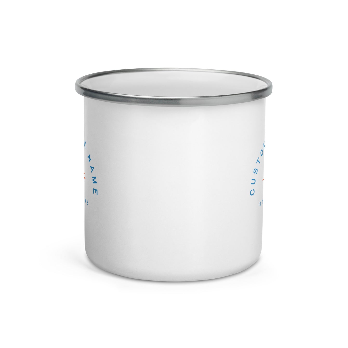 Sunset Logo Custom Lake Enamel Mug