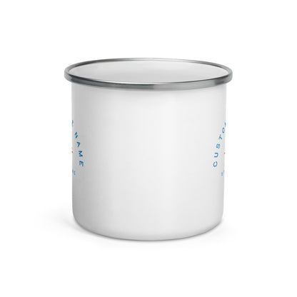 Sunset Logo Custom Lake Enamel Mug