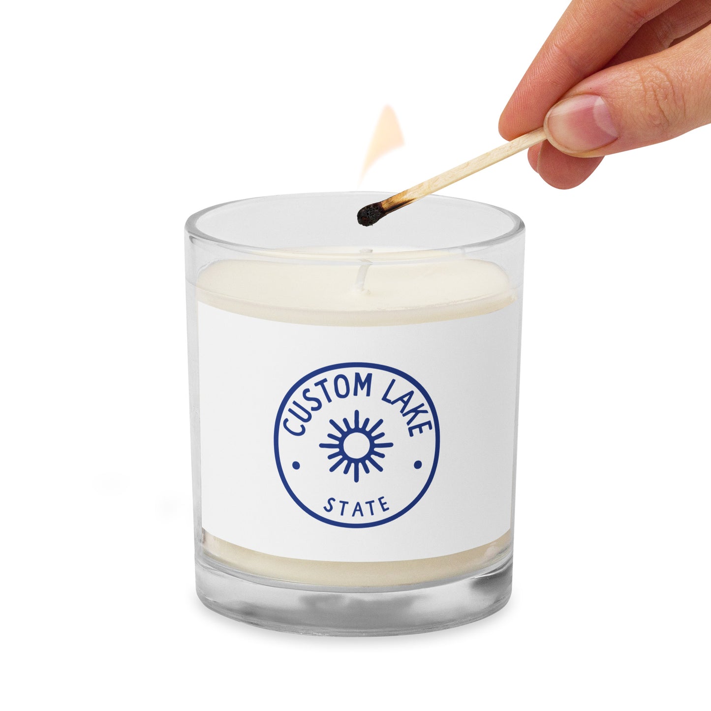 Custom Lake Candle - Sunny Lake Logo