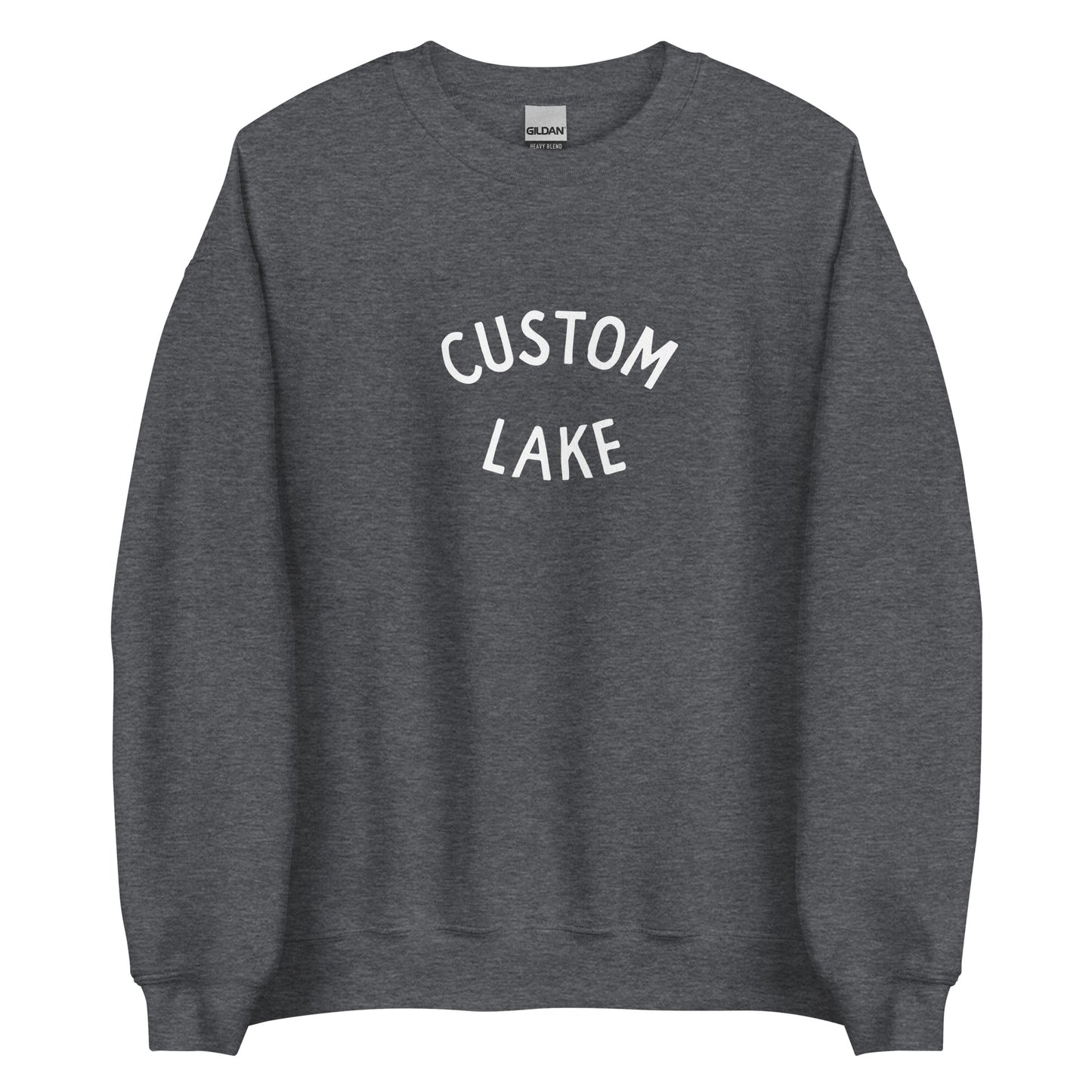 Classic Arch Logo Custom Lake Unisex Crewneck Sweatshirt