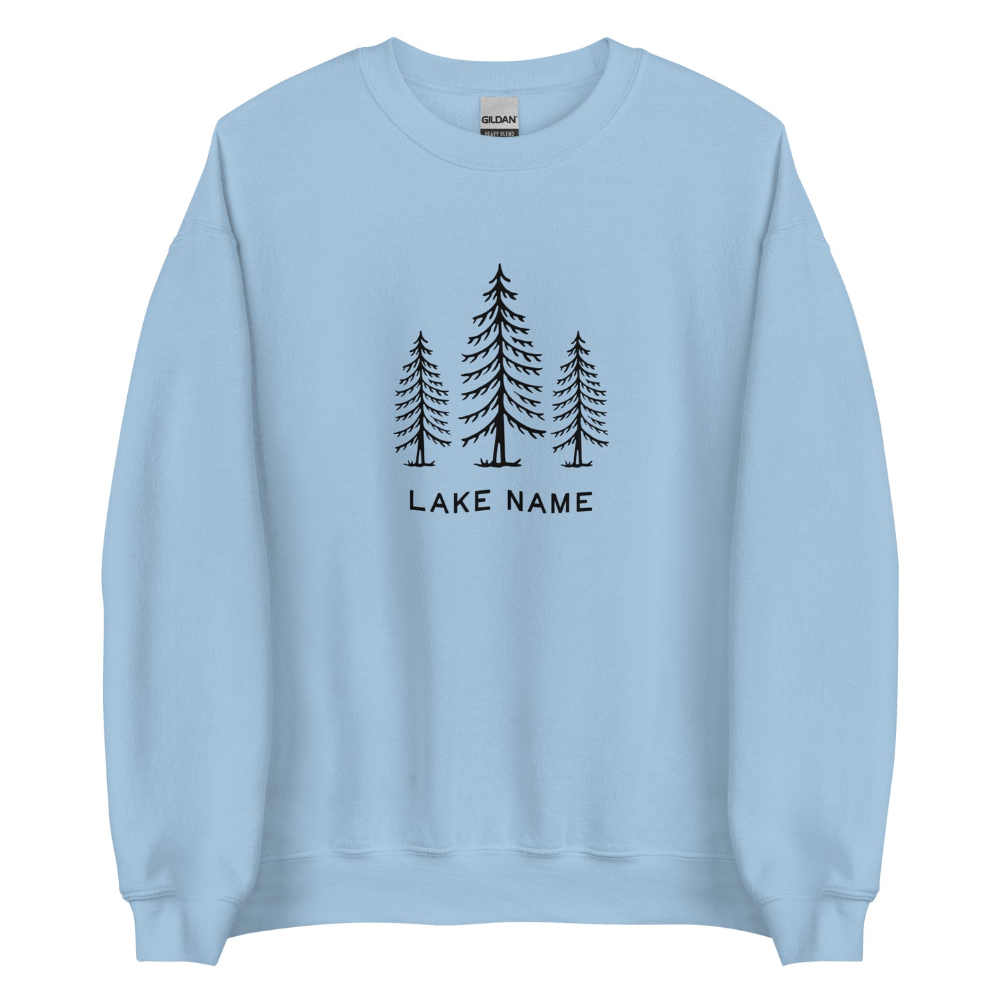 Three Trees Logo Custom Lake Unisex Crewneck Sweatshirt