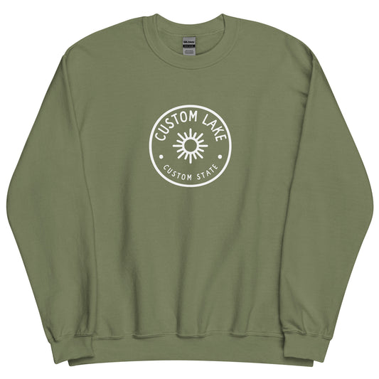 Sunny Logo Custom Lake Unisex Crewneck Sweatshirt