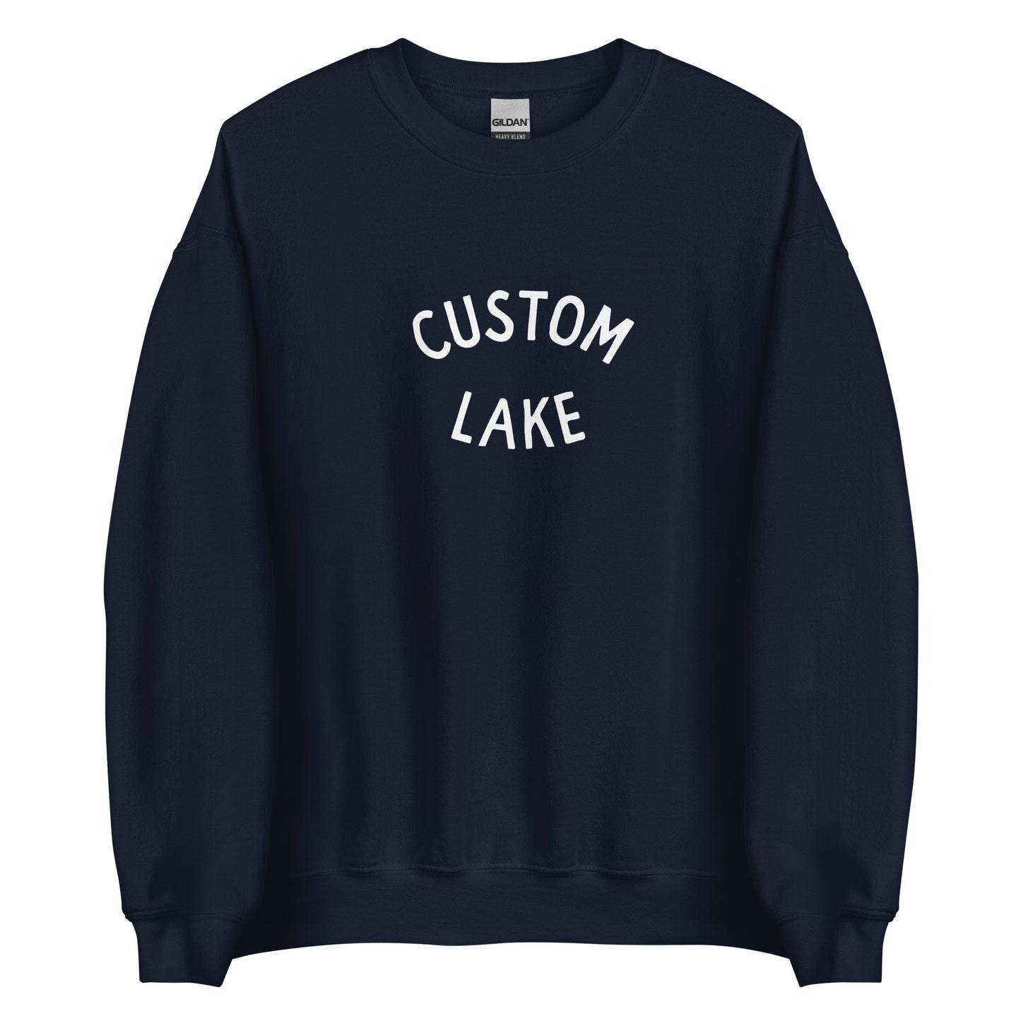 Classic Arch Logo Custom Lake Unisex Crewneck Sweatshirt