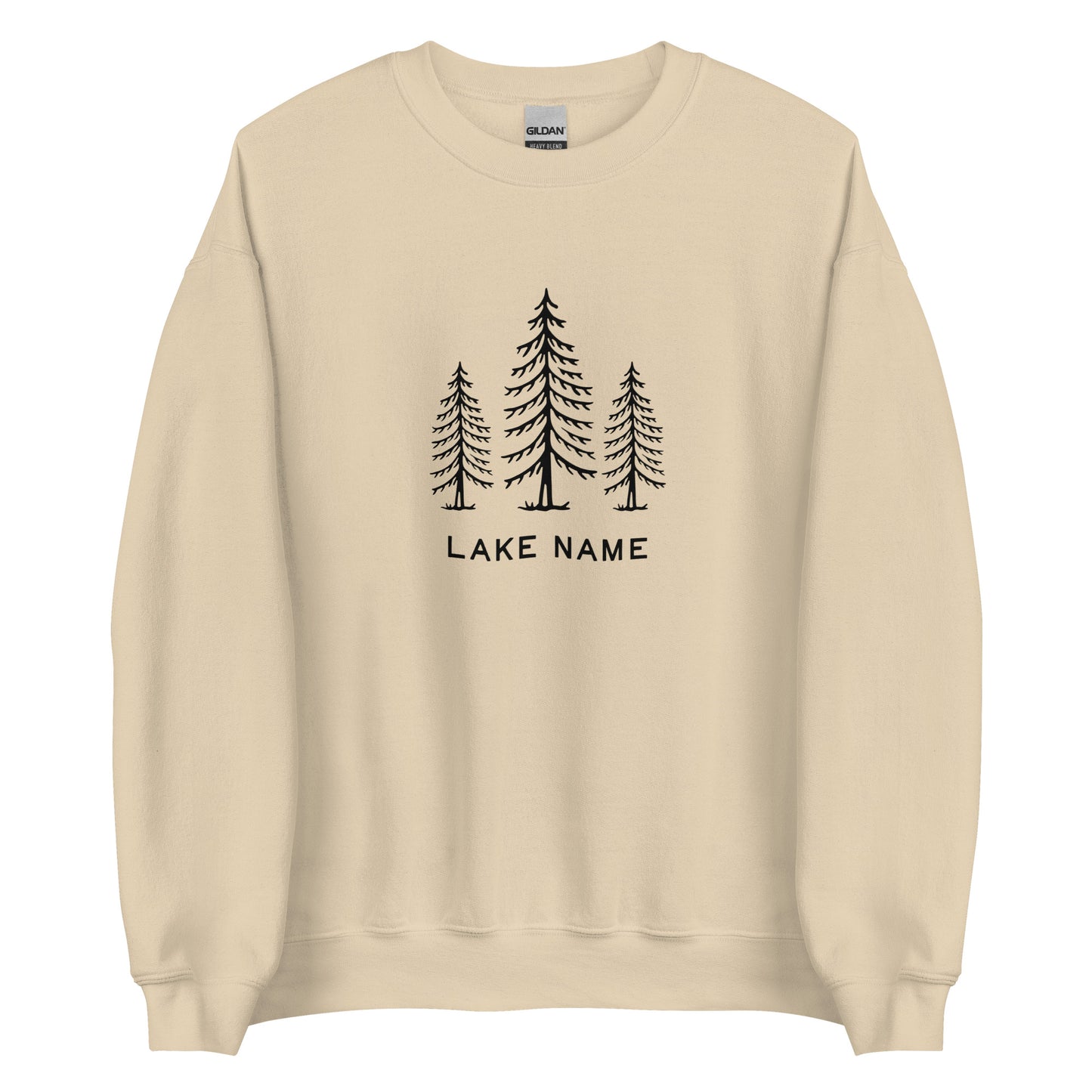 Three Trees Logo Custom Lake Unisex Crewneck Sweatshirt