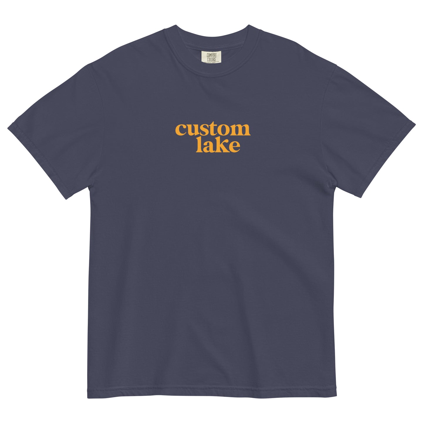Original Logo Customized Lake Unisex Heavyweight T-shirt