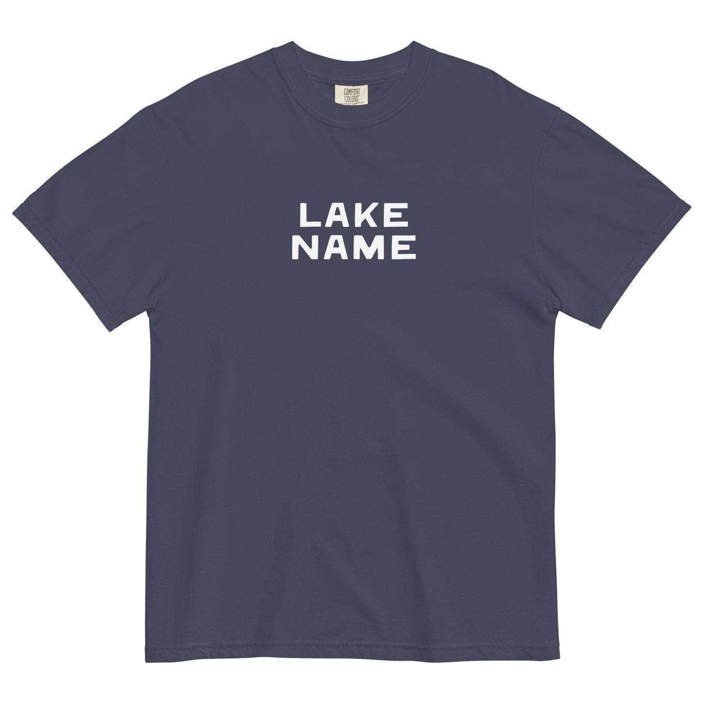 Camp logo Custom Lake Unisex Garment-dyed T-shirt