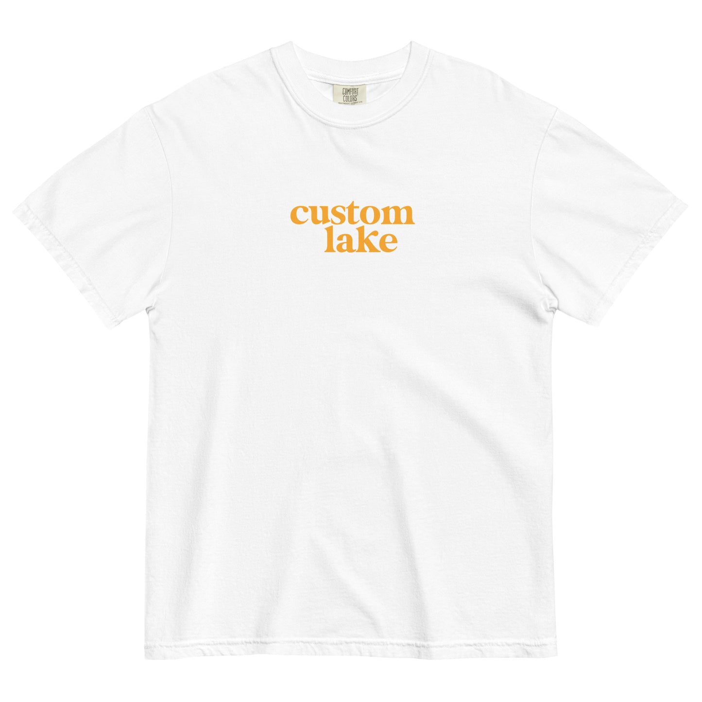 Original Logo Customized Lake Unisex Heavyweight T-shirt