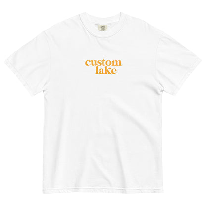 Original Logo Customized Lake Unisex Heavyweight T-shirt