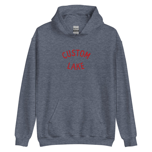 Classic Arch Logo Custom Lake Unisex Hoodie