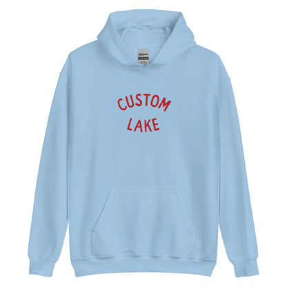 Classic Arch Logo Custom Lake Unisex Hoodie