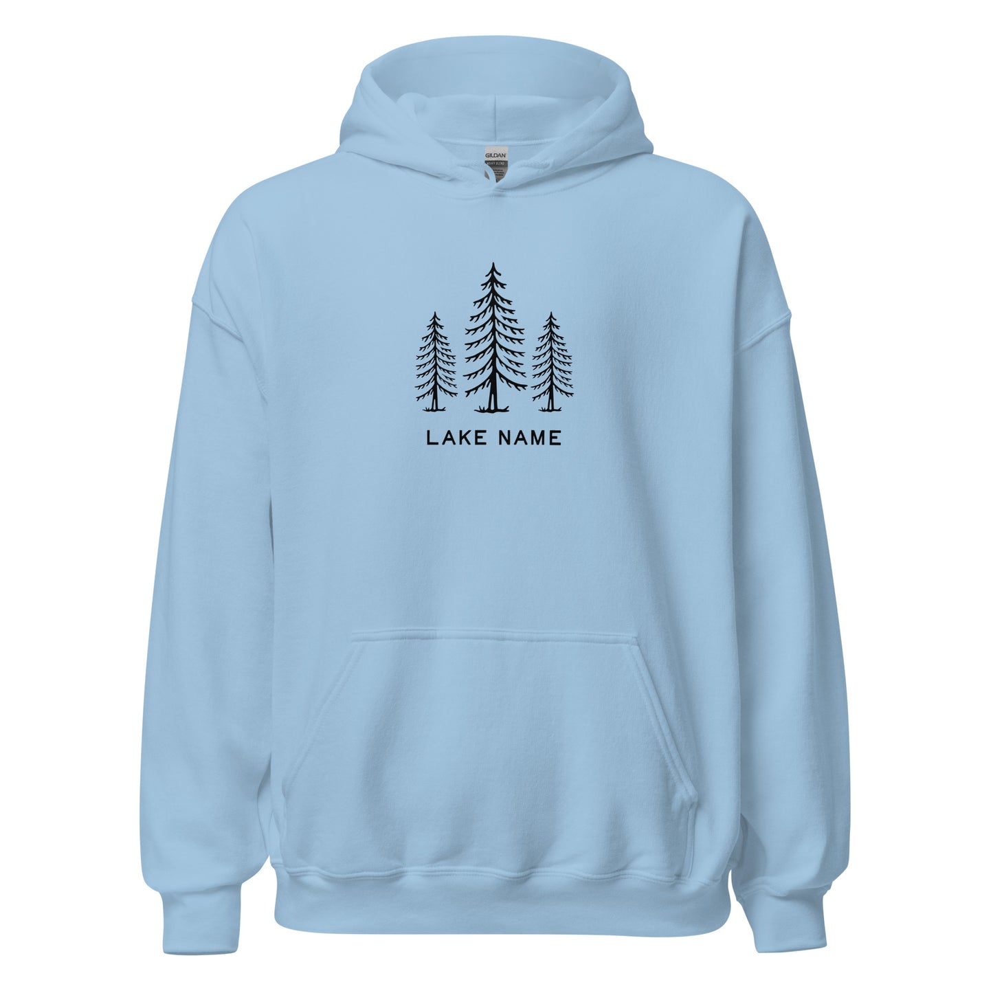 Three Trees Logo Custom Lake Unisex Hoodie