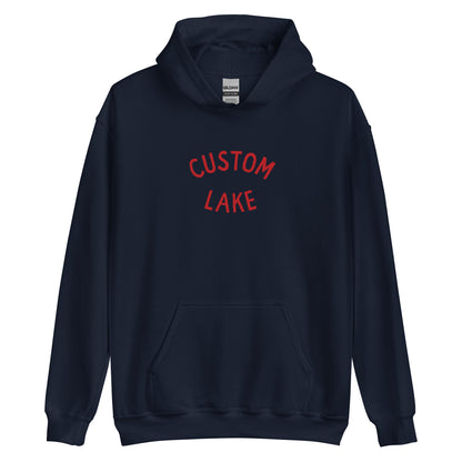 Classic Arch Logo Custom Lake Unisex Hoodie