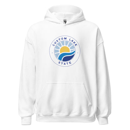 Waves Logo Custom Lake Hoodie
