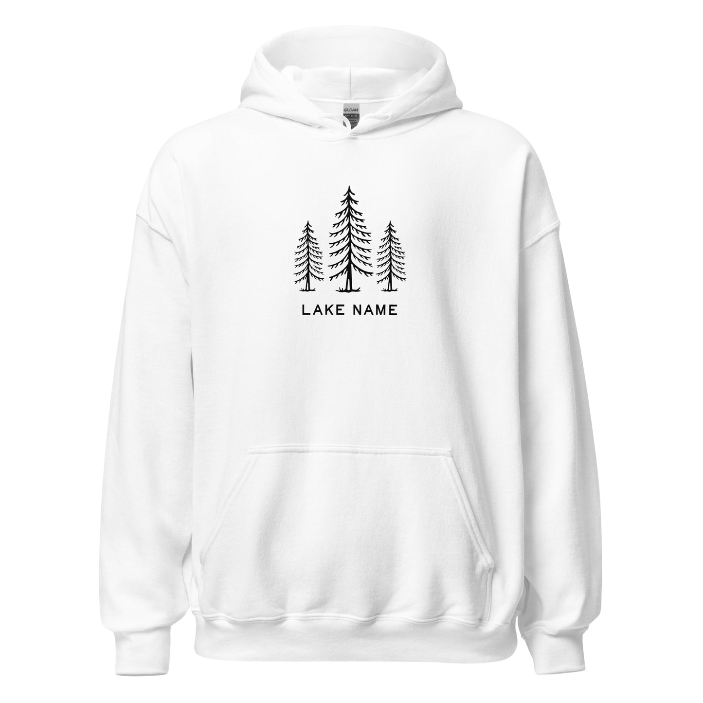 Three Trees Logo Custom Lake Unisex Hoodie