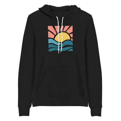 Pink Sky Custom Lake Logo Premium Hoodie