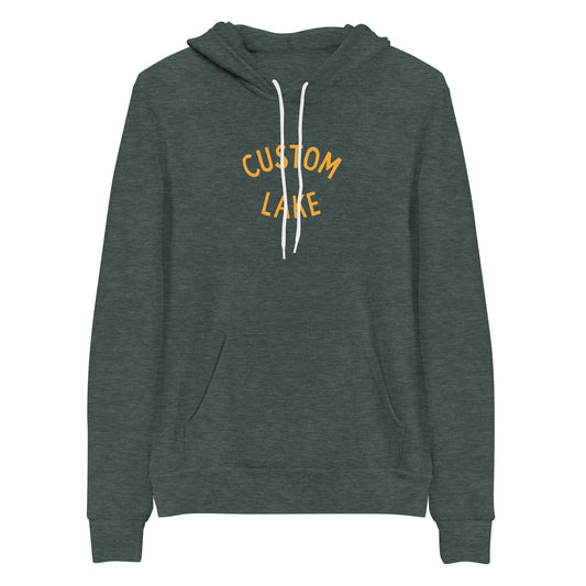 Classic Arch Logo Custom Lake Premium Hoodie Unisex