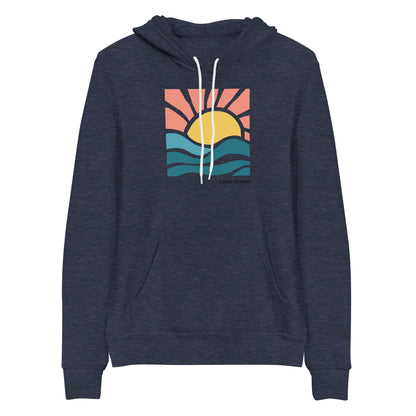 Pink Sky Custom Lake Logo Premium Hoodie