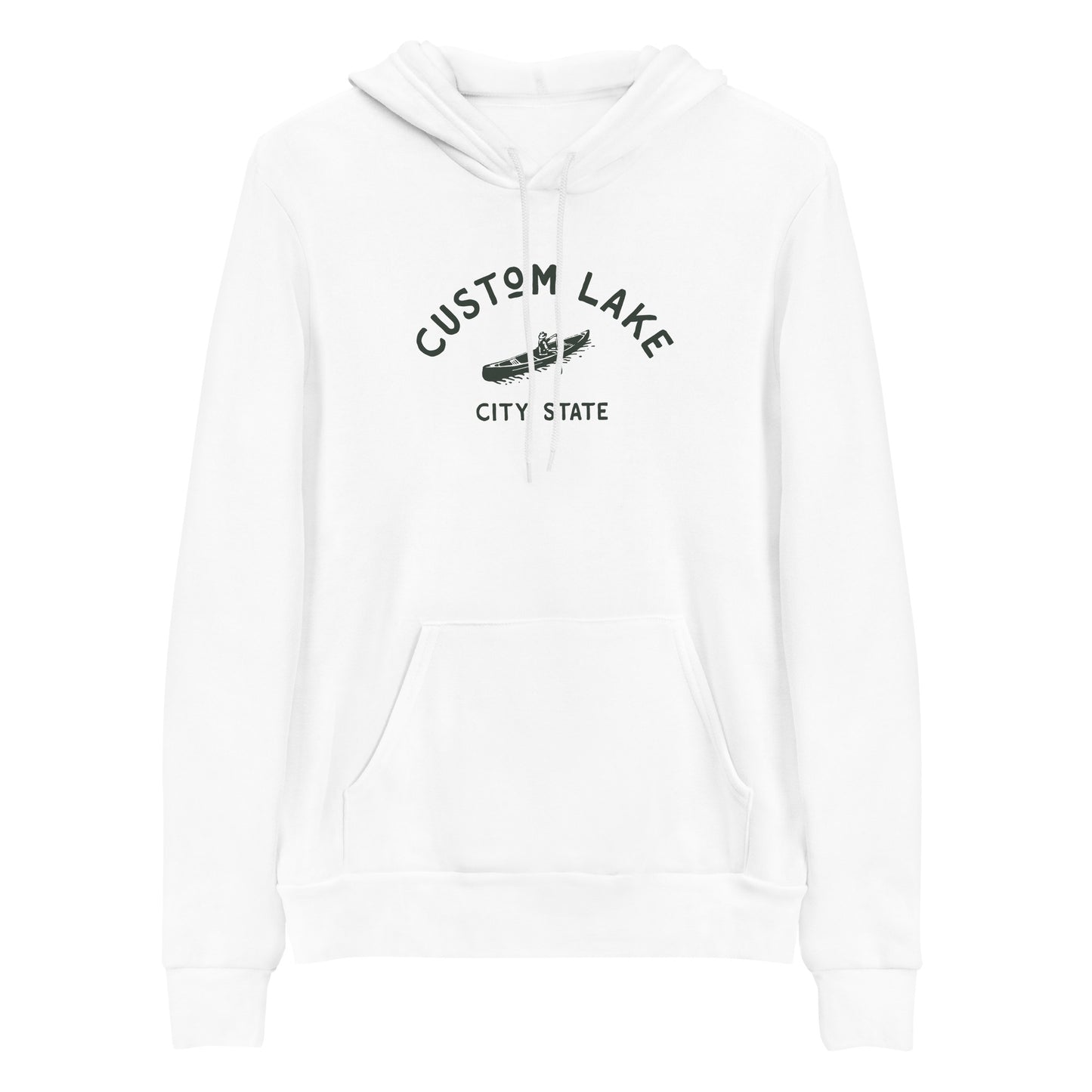 Canoe Logo Custom Lake Premium Hoodie