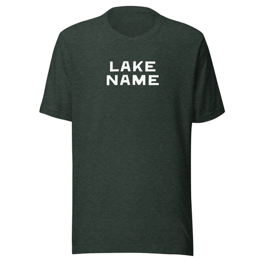 Camp Logo Custom Lake Unisex T-shirt