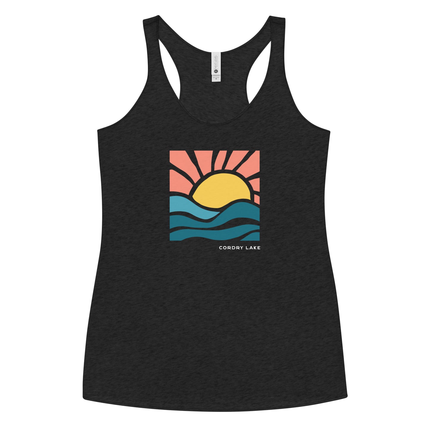 Pink Sky Custom Lake Logo Women's Racerback Tank