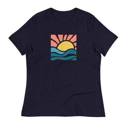 Pink Sky Custom Lake Logo Women's T-Shirt