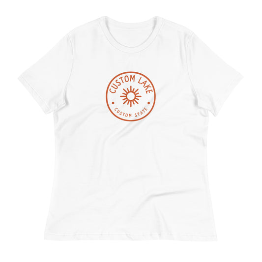 Sunny Logo Custom Lake Women's T-Shirt