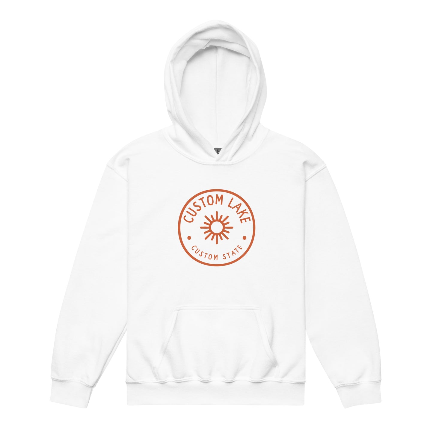 Sunny Logo Custom Lake Hoodie Kids