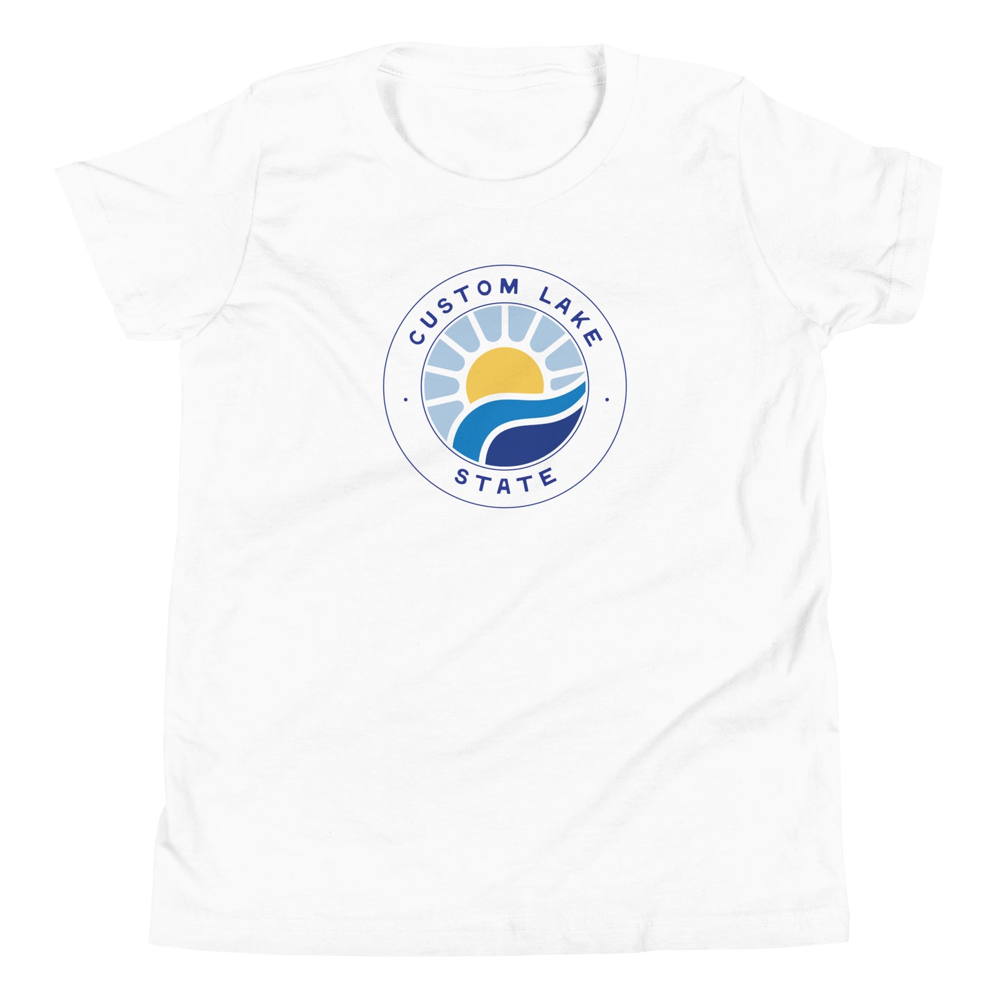 Waves Lake Logo Custom Short Sleeve T-Shirt Kids